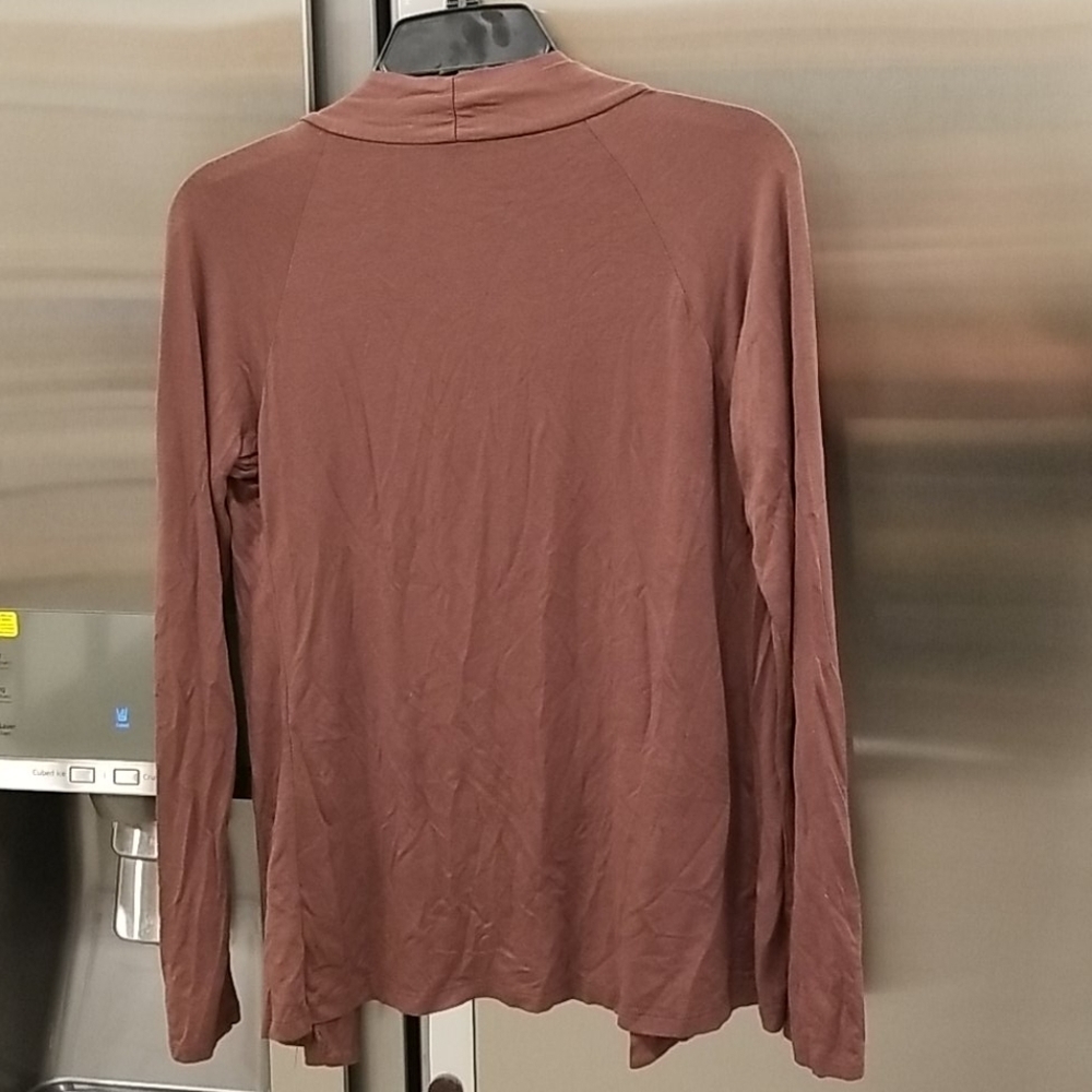 💕JULIA💕 Brown Long Sleeve Open Shawl Cardigan - Picture 2 of 5